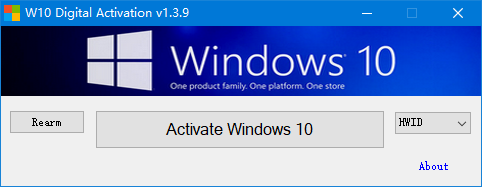 Windows 10 Digital Activation(永久激活Win10系统工具) V1.4.1 免费汉化版-半式share