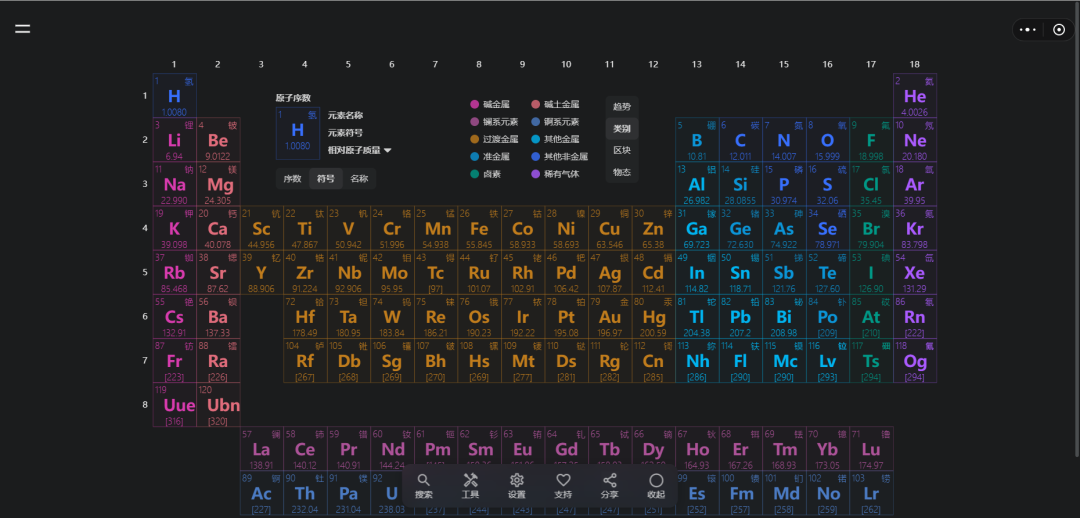 元素周期表PRO在线版-半式share